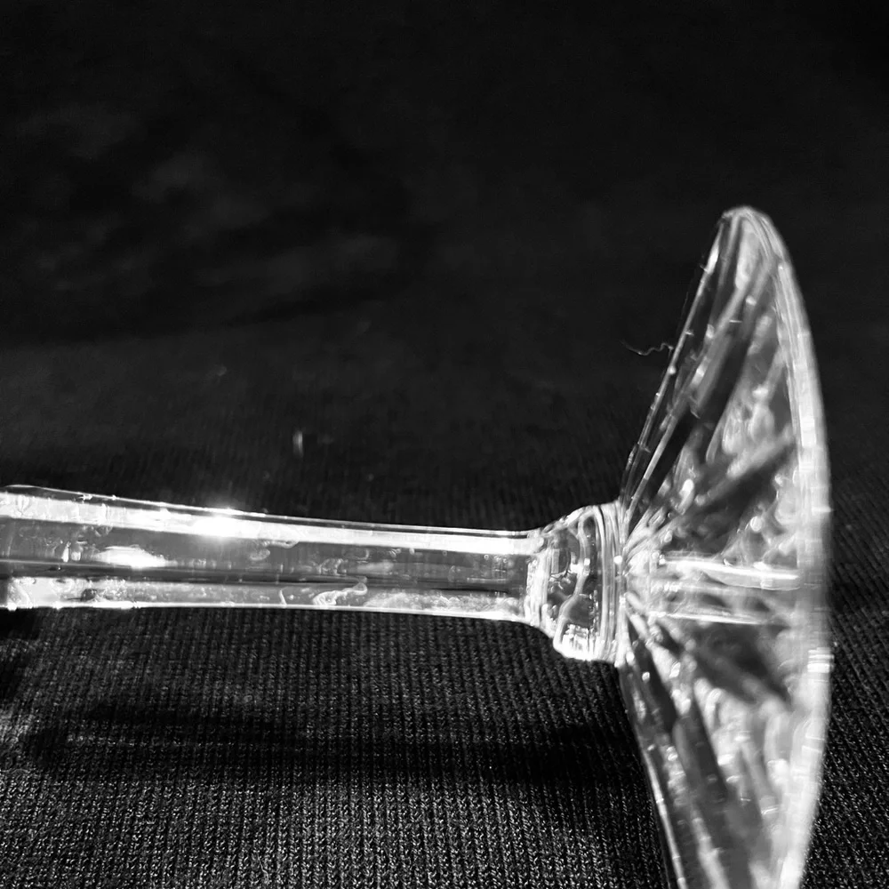Vintage Val St Lambert Heavy Cut Crystal Water Goblets Set of 3